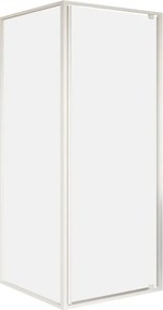 Lato fisso per box doccia Top H 200cm X97.5-99cm Sp. 6 mm vetro trasparente profilo bianco opaco