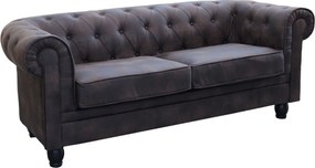 CHESTERFIELD - divano vintage in ecopelle