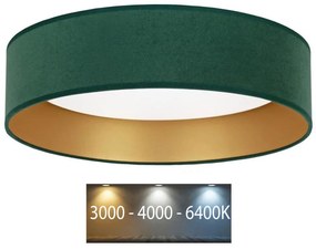 Brilagi - Plafoniera LED VELVET LED/24W/230V 3000/4000/6400K verde/oro