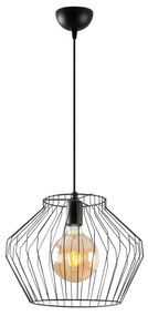 Lampadario in metallo nero vintage Vazo