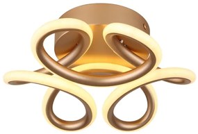 Globo 67386-24CH - Lampada LED da soffitto MELISAND 24W/230V Ø 26 cm oro