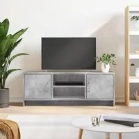 Mobile Porta TV Grigio Cemento 102x30x37,5 cm Legno Multistratocod mxl 120091