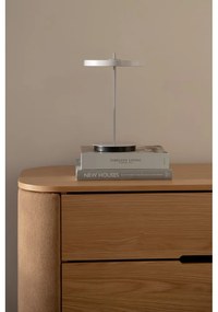 Lampada da tavolo LED grigio chiaro in metallo con paralume in metallo (altezza totale 31 cm) Asteria Move – UMAGE