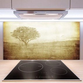 Pannello cucina paraschizzi Albero della natura 100x50 cm