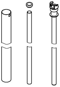 GROHE 48054000 - Braccio doccia EUPHORIA SYSTEM 15 cm cromo lucido