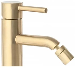 REA-B4702 - Miscelatore per bidet LUNGO 17 cm oro spazzolato