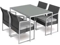 Set pranzo Bilbao black washed S1304592