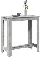 Tavolo da Bar Grigio Cemento 102x50x103,5 cm Legno Multistrato 854412