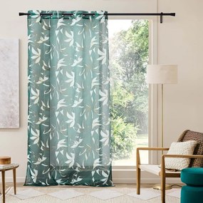 Tenda sottile verde in voile 140x240 cm Elsa – douceur d'intérieur