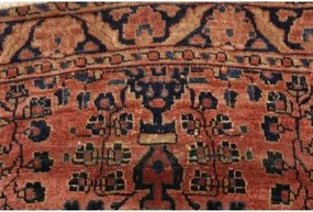 Antik Stilizzato Rosso Ruggine Blu Scuro Corsia 75x195 Cm