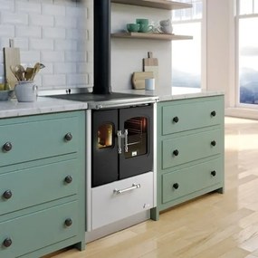 Cucina A Legna Con Forno Ventilato 6,5 kW Smart 60 Cadel Antracite