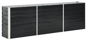 Letto Rialzato İn Acciaio Zincato 240x40x77 Cm Antracite /