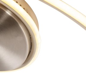 Plafoniera di design in acciaio con LED a 3 livelli di dimmerazione - Rowan