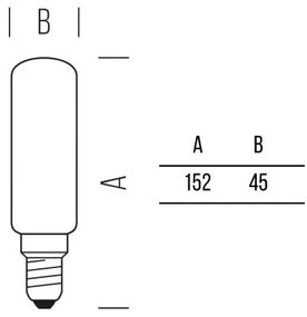 Tubolare T45 1521lm 12,0W E27 CW