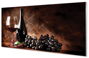 Quadro acrilico Un bicchiere di vino 100x50 cm