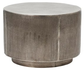 House Doctor - Rota Coffee Table H35 Ø50 Brushed Silver House Doctor