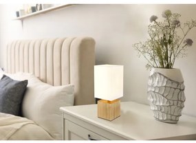 Globo 21628W - Lampada da tavolo VALENTINO 1xE27/7W/230V bianco/marrone