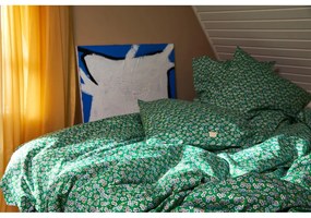 Biancheria da letto singola in cotone sateen verde 140x200 cm Pleasantly - JUNA