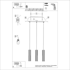 Lampadario verde Gleam – Sollux