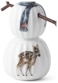 Statuetta natalizia in porcellana (altezza totale 11,5 cm) Hammershøi Snowman – Kähler Design