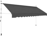 Tenda da Sole Retrattile Manuale 400 cm Antracite 143692