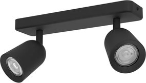 Eglo 901953 - Faretto CAMALDOLI 2xGU10/10W/230V nero