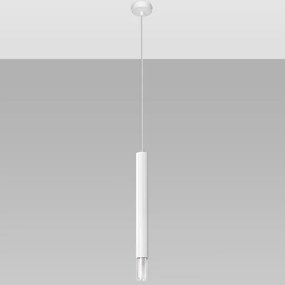 Sollux SL.0957 -Lampadario su corda VIZIER 1xG9/12W/230V bianco