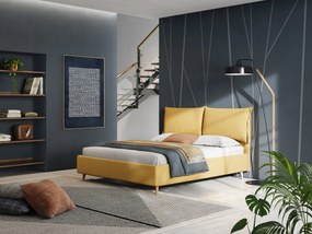 Elettra letto contenitore imbottito e sfoderabile con cuscini testata in tessuto impermeabile T13