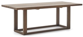 Kave Home - Tavolo Sashi in legno massiccio di teak 220 x 100 cm