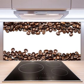 Pannello paraschizzi cucina Cucina in chicchi di caffè 100x50 cm