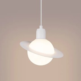 Sollux SL.1356 - Lampadario a sospensione con filo HYPERION 1xG9/8W/230V bianco