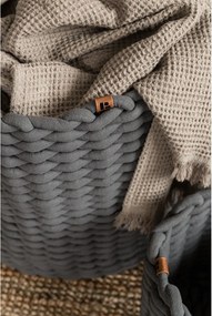 Cesto in tessuto ø 40x40 cm Peach Skin Round XL – Bigso