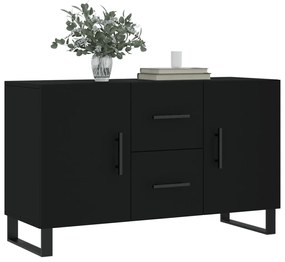 Credenza nera 100x36x60 cm in legno multistrato