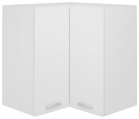 Pensile Angolare Bianco 57x57x60 Cm İn Legno Multistrato /