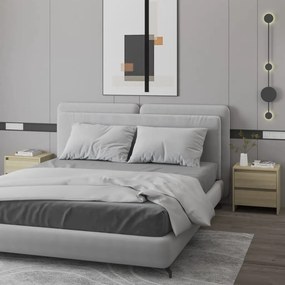 Comodini 2 Pz Rovere Sonoma 45x34,5x44,5 Cm İn Truciolato /