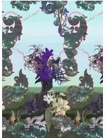 Christian Lacroix Carta da parati panoramica Novafrica Sunrise Scene 2 - Azur