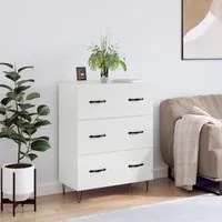 Credenza 69,5x34x90 cm in Legno Multistrato Bianco Lucido 827846