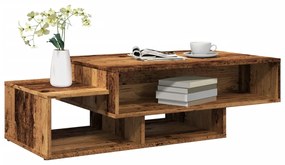 Tavolino Da Salotto Legno Antico 105x55x32cm İn Truciolato /