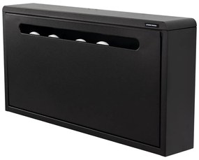 Scarpiera nera in metallo con ante ribaltabili/da parete 75x38x13 cm Mario – Spinder Design