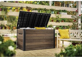 Contenitore da giardino in plastica marrone Signature - Keter
