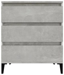 Credenza Grigio Cemento 60x35x70 cm in Legno Multistrato