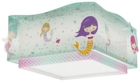 Dalber 63446 - Plafoniera per bambini MERMAIDS 2xE27/60W/230V