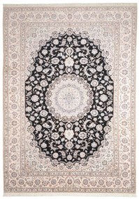 Nain Tappeto persiano 260 x 360 Blu (Iran) Annodato A Mano