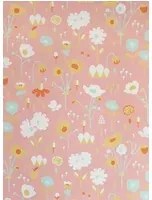 Majvillan Carta da parati Bloom - Dusty Pink/ Turquoise/ Yellow/ Orange/ White