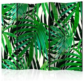 Paravento  Tropical Leaves II [Room Dividers]  Colore Bianco, Dimensioni e Misure 225x172