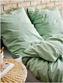 Set copripiumino e federa verde chiaro in cotone per letto singolo 140x200 cm Cheerful – Södahl