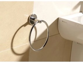 Aqualine - Appendiabiti da parete SAMBA diametro 15,5 cm cromo lucido