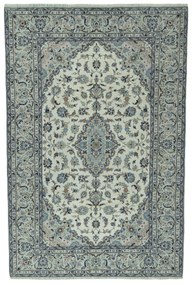 Kashan Tappeto 200x300 Beige (Iran) Annodato A Mano