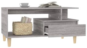Tavolino da salotto grigio sonoma 90x49x45 cm legno multistrato