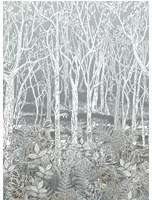 Wald-Tapete Sylvania von Osborne & Little - Silver